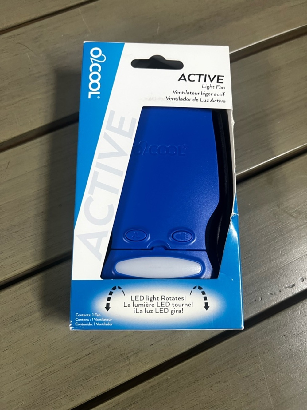 Active LED Light Fan - Blue - Picture 3 of 3